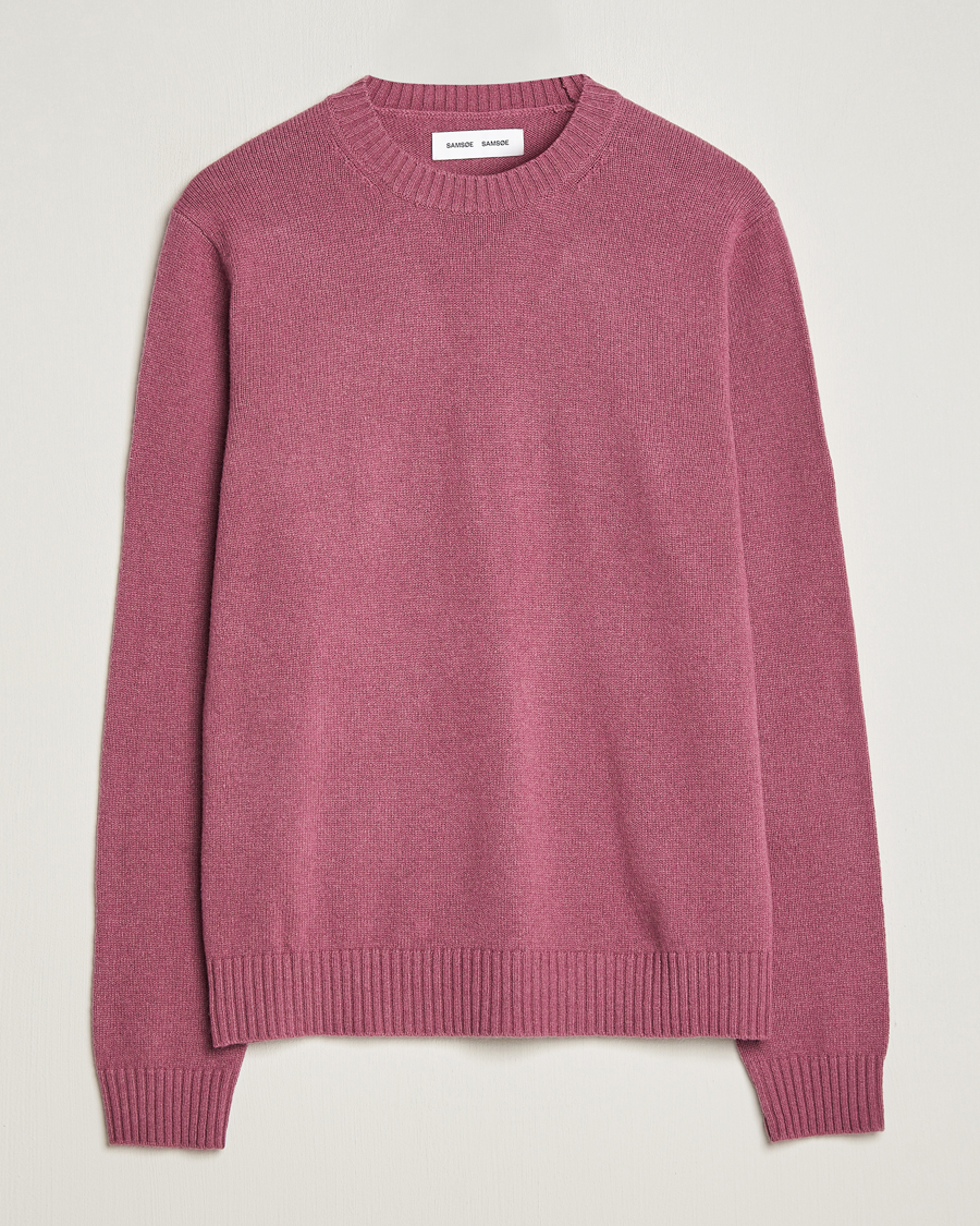 Homme | Pulls Et Tricots | Samsøe Samsøe | Syllie Wool Crew Neck Tulipwood