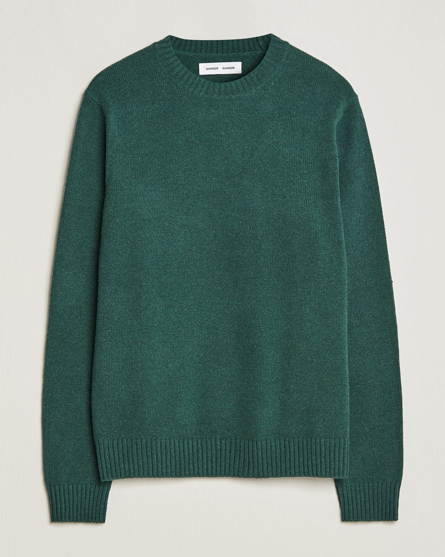 Homme | Pulls Et Tricots | Samsøe Samsøe | Samsøe & Samsøe Syllie Wool Crew Neck Garden Topiary