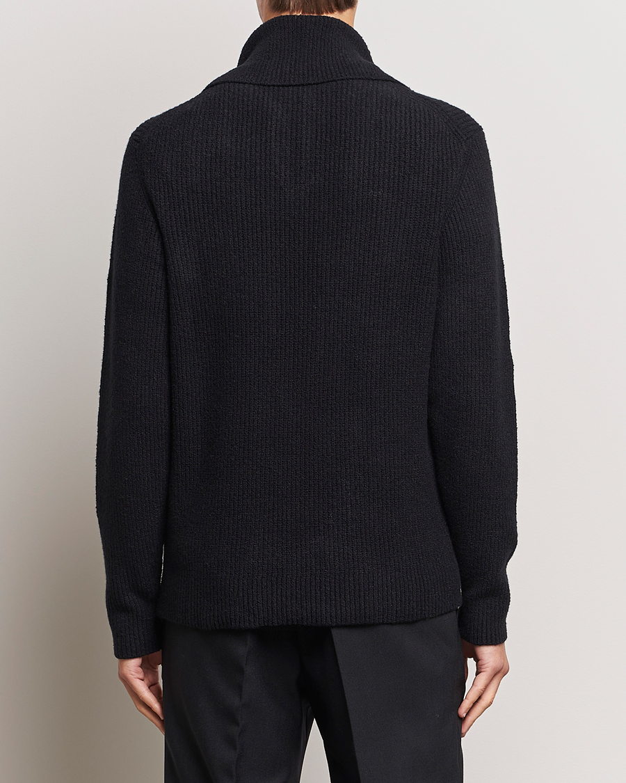 Homme | Pulls Et Tricots | Samsøe Samsøe | Samsøe & Samsøe Alts Heavy Knitted Half Zip Black