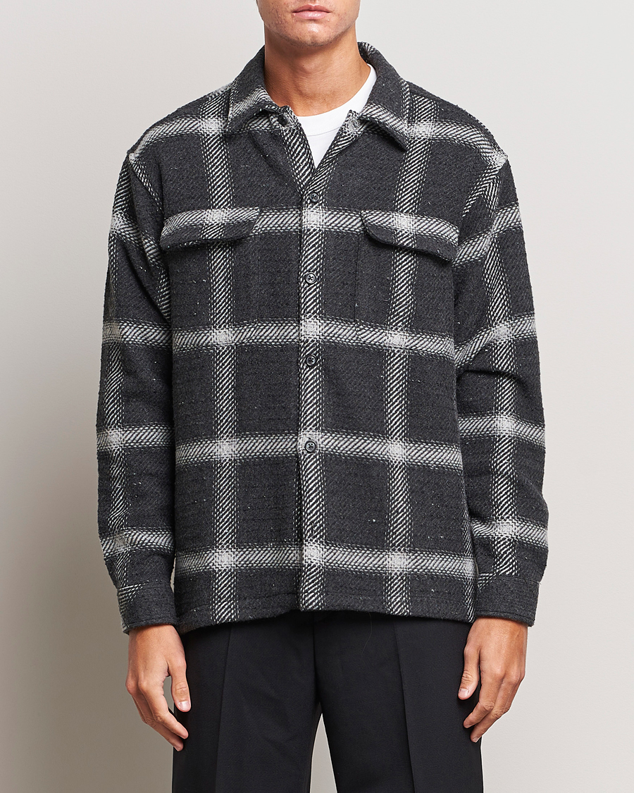 Homme | Chemises | Samsøe Samsøe | Samsøe & Samsøe Castor Checked Overshirt Black Multi