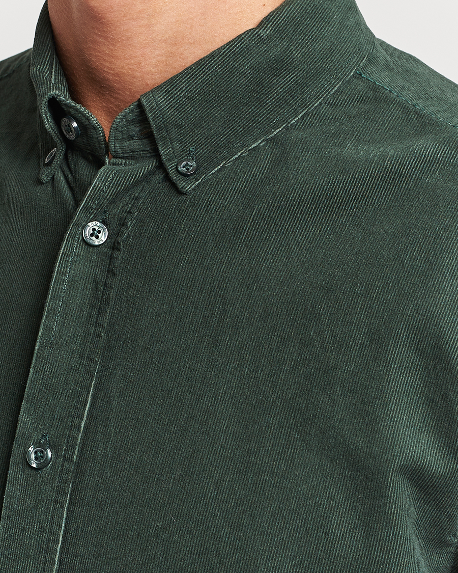 Homme | Chemises | Samsøe Samsøe | Samsøe & Samsøe Liam Baby Cord Shirt Garden Topiary