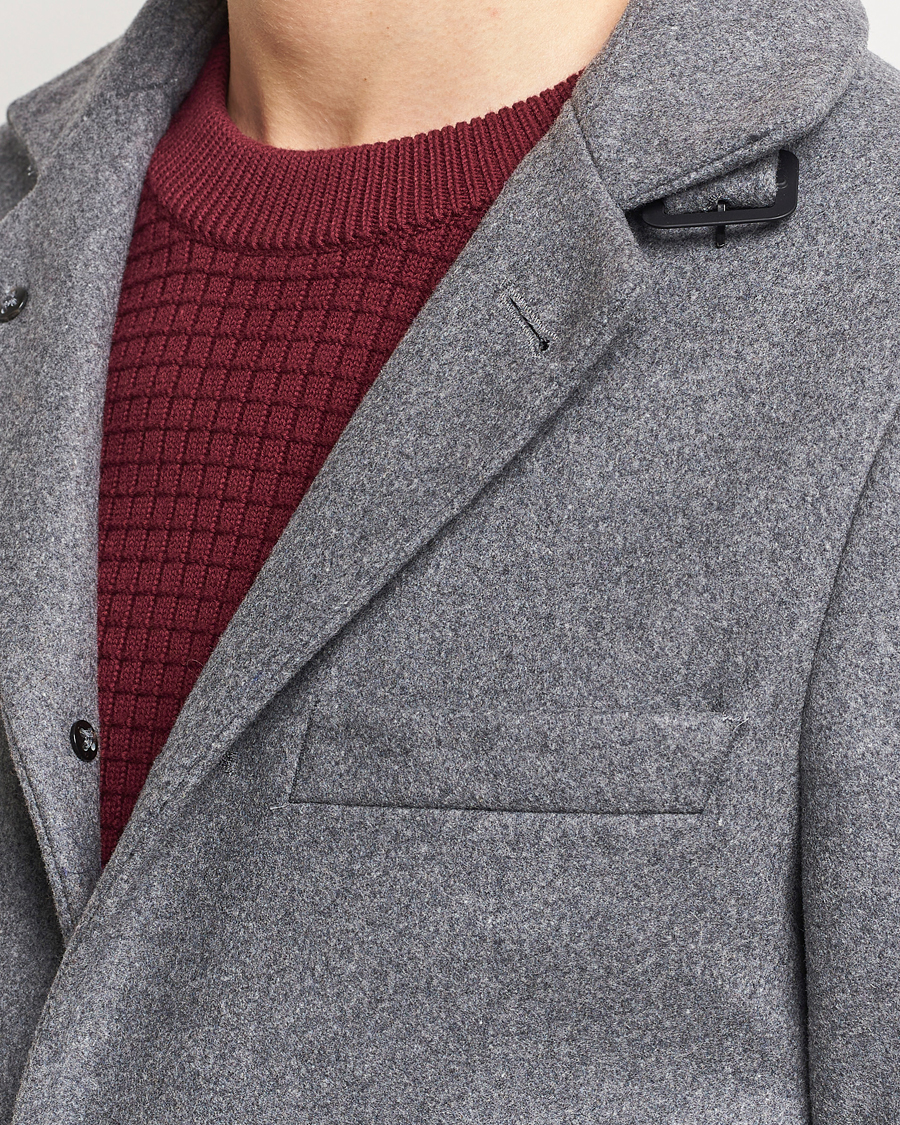 Homme | Manteaux Et Vestes | J.Lindeberg | Holger Melton Coat Mid Grey Mel