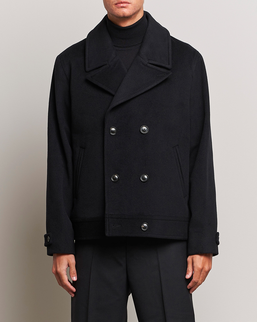 Homme | Manteaux Et Vestes | J.Lindeberg | Don Double Breasted Wool/Cashmere Jacket Black