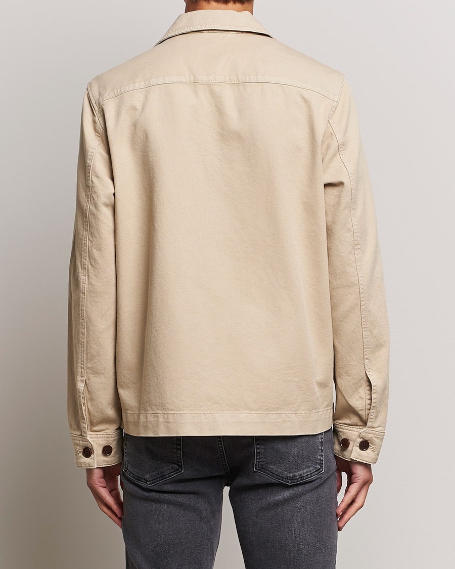 Homme | Chemises | J.Lindeberg | Lando Organic Twill Overshirt Oyster Grey