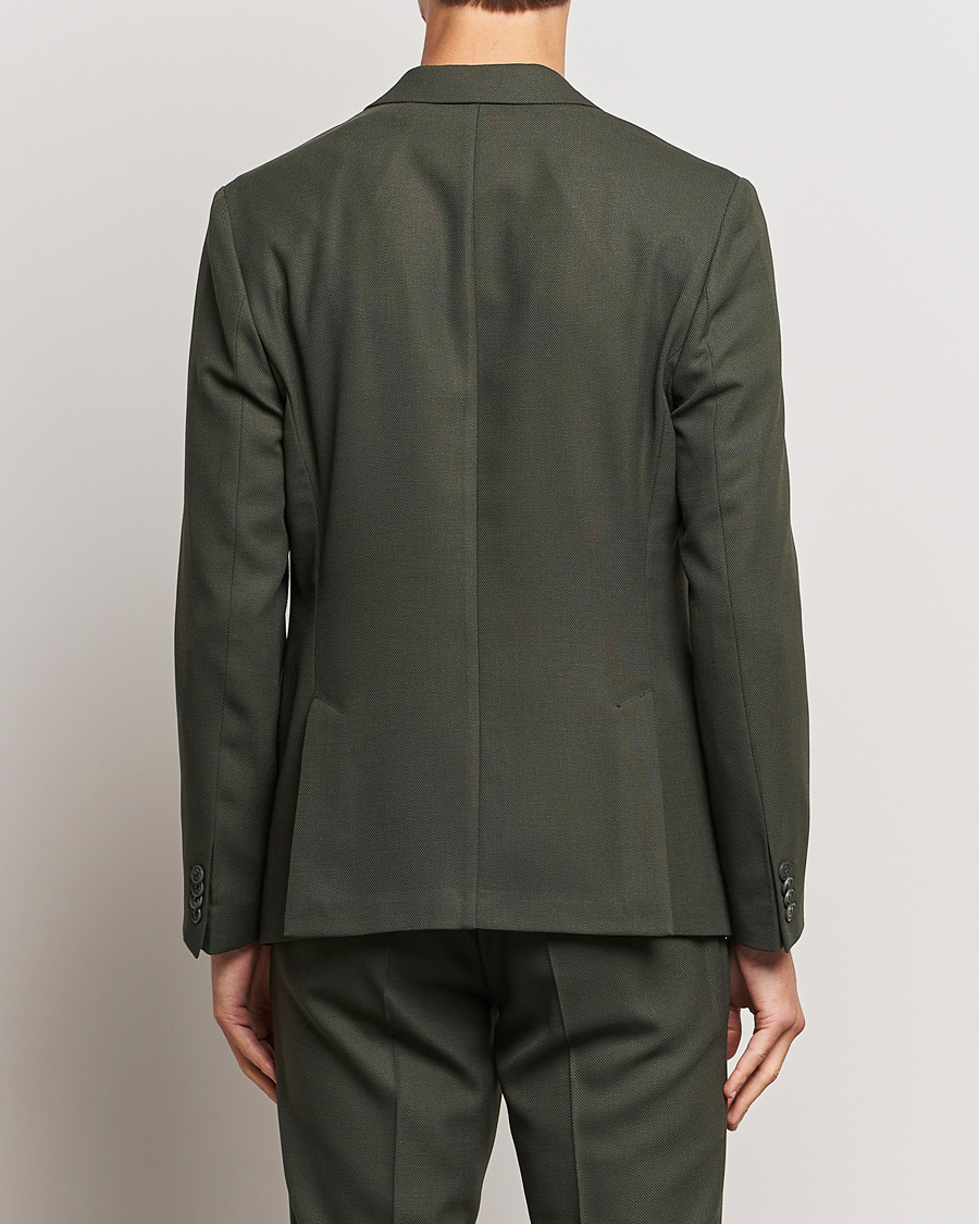 Homme | Blazers | J.Lindeberg | Hopper Active Hopsack Blazer Forest Green