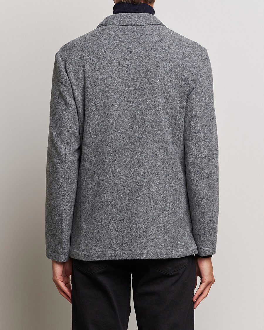 Homme | Blazers | J.Lindeberg | Carlton Wool Cardigan Blazer Mid Grey Mel