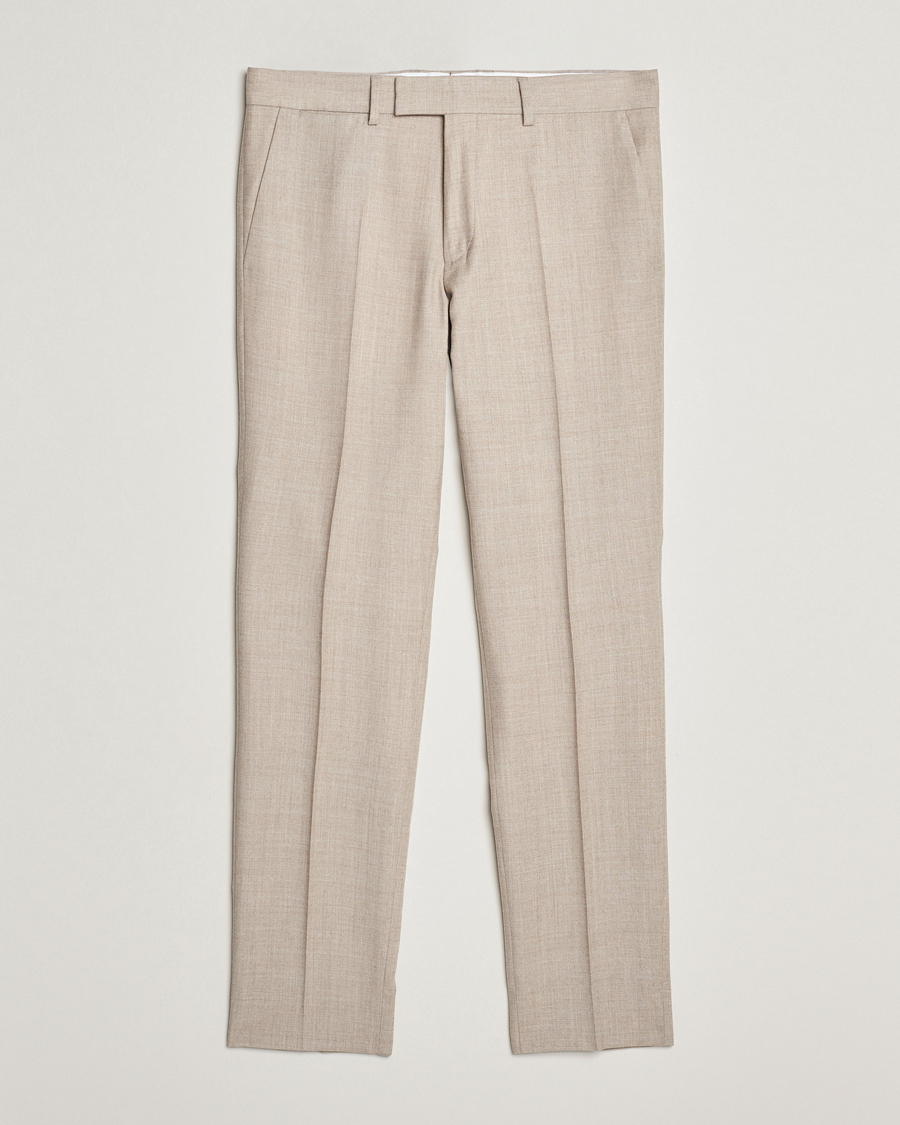 Heren | Broeken | J.Lindeberg | Grant Stretch Flannel Trousers Oyster Grey
