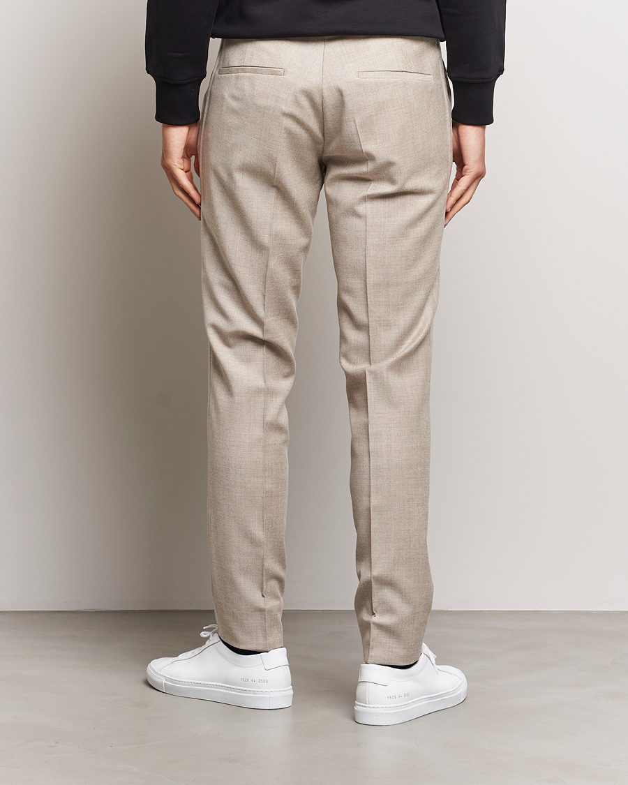 Heren | Broeken | J.Lindeberg | Grant Stretch Flannel Trousers Oyster Grey