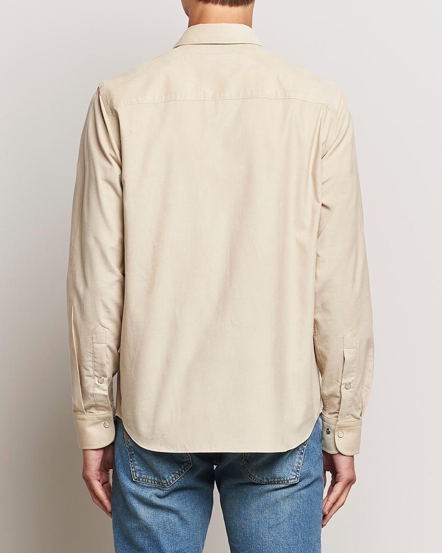 Heren | Overhemden | J.Lindeberg | Carlos Reg Cord Shirt Oyster Grey