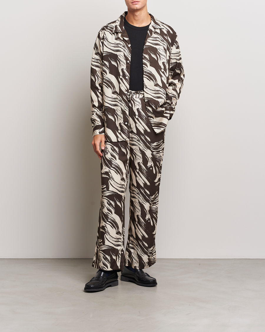 Homme | Chemises | J.Lindeberg | Playa Printed Tencel Lounge Shirt Delicioso