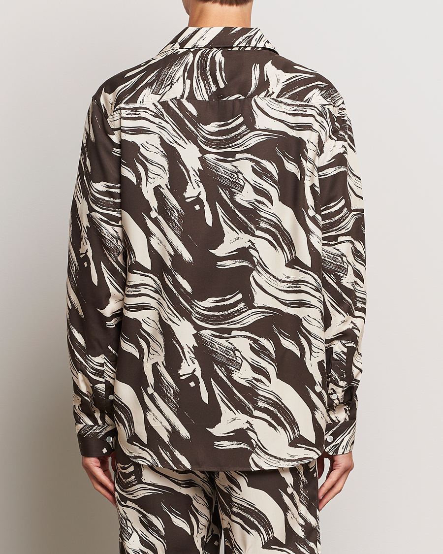 Homme | Chemises | J.Lindeberg | Playa Printed Tencel Lounge Shirt Delicioso