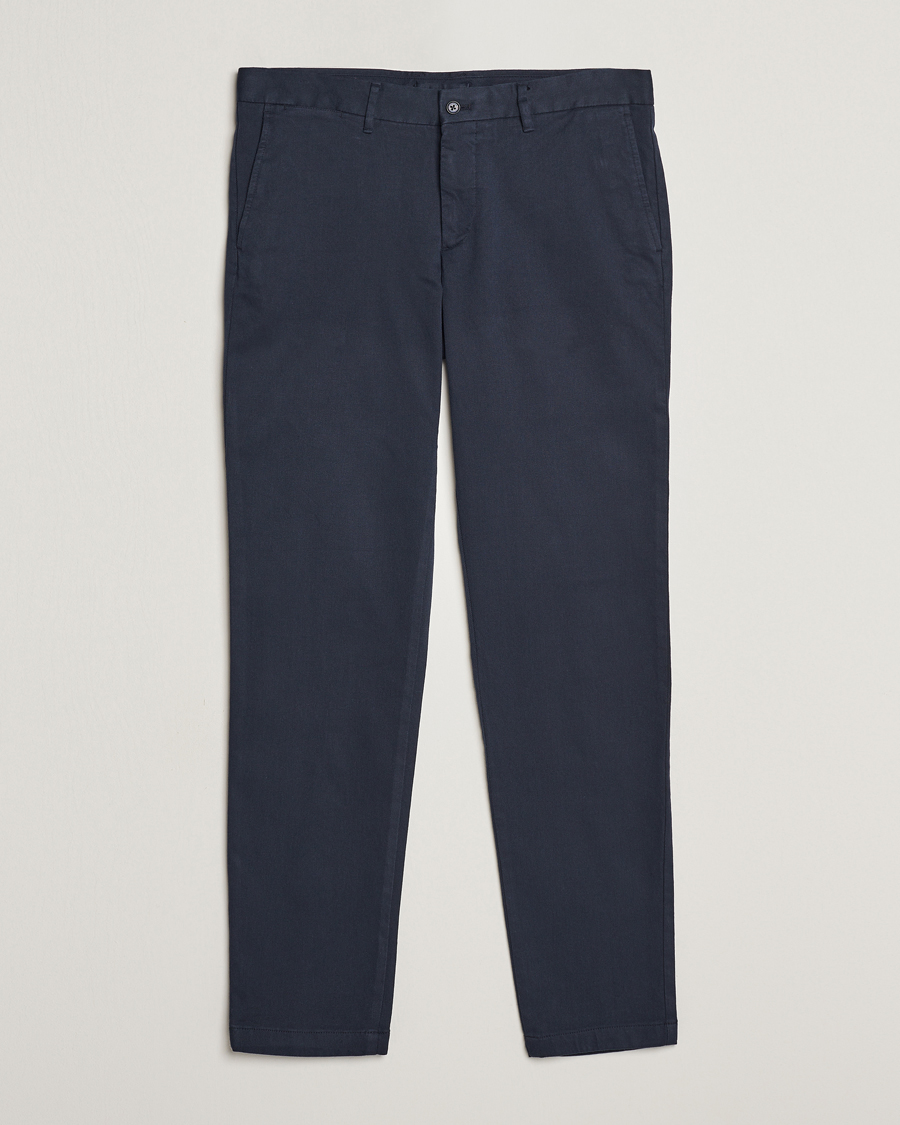 Heren | Broeken | J.Lindeberg | Chaze Flannel Twill Pants Navy