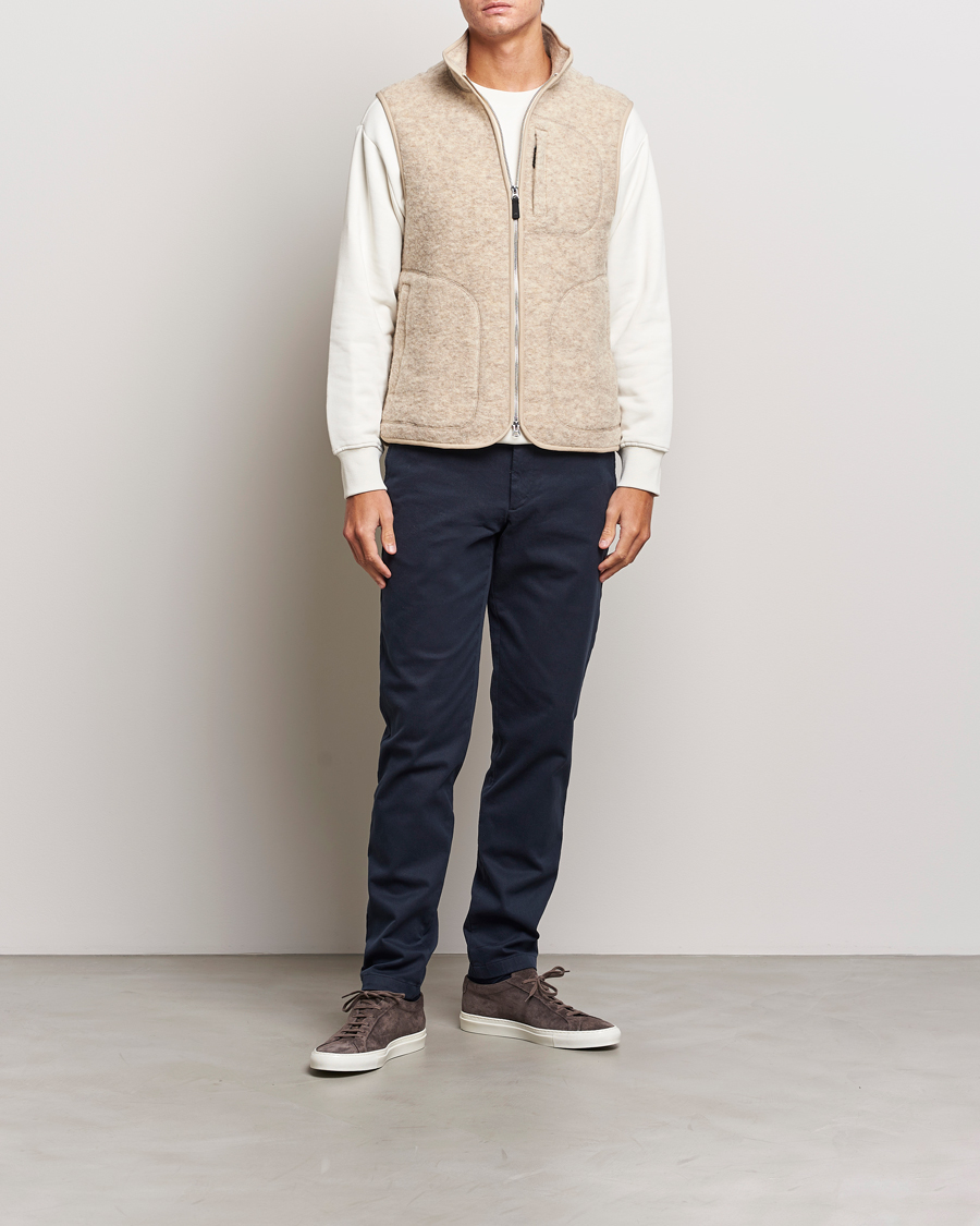 Homme | Pulls Et Tricots | J.Lindeberg | Duncan Wool Fleece Vest Oyster Grey