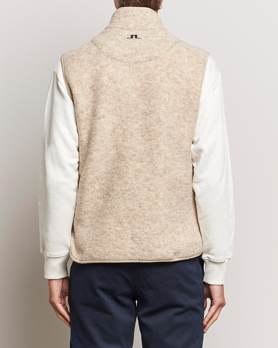 Homme | Pulls Et Tricots | J.Lindeberg | Duncan Wool Fleece Vest Oyster Grey