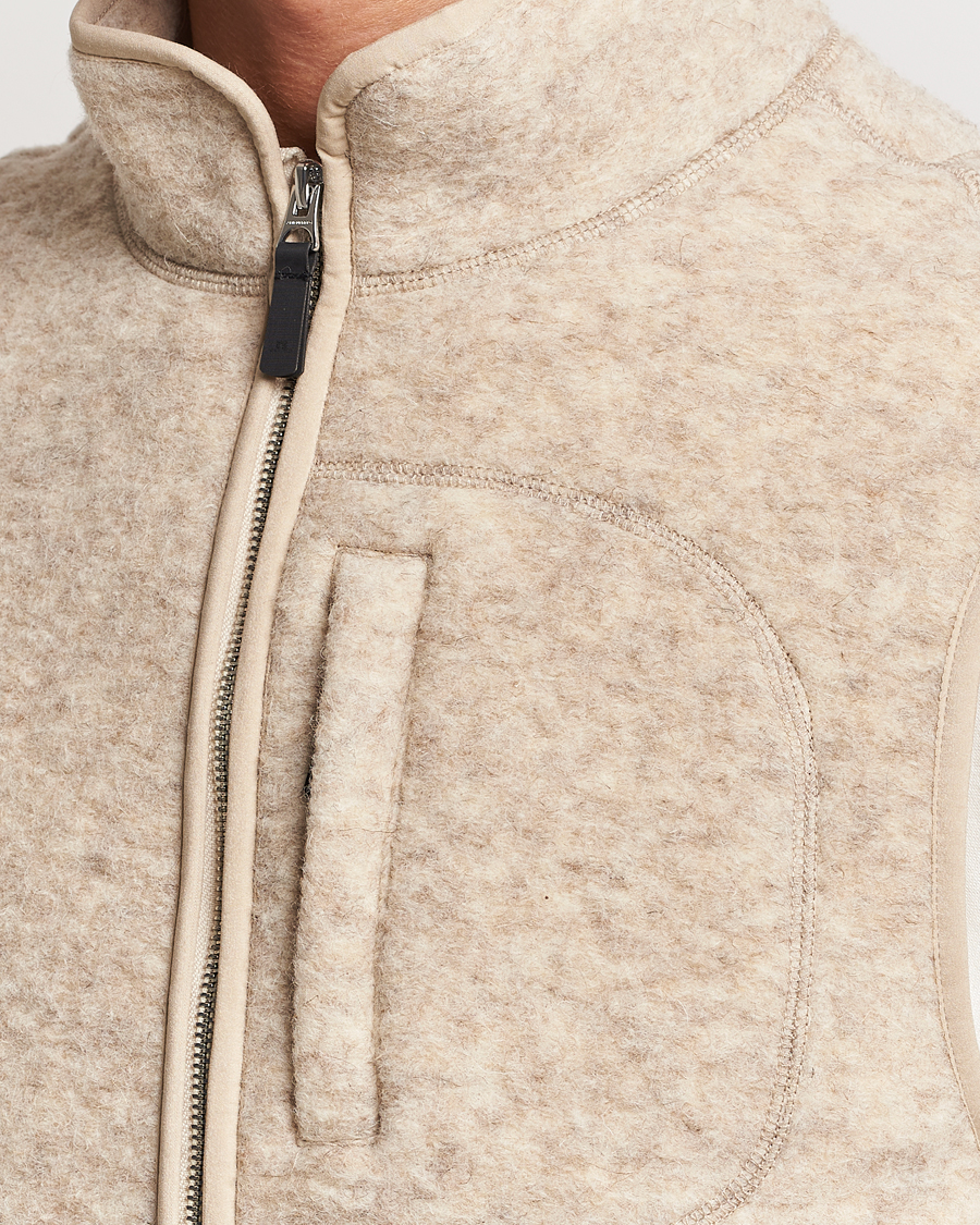 Homme | Pulls Et Tricots | J.Lindeberg | Duncan Wool Fleece Vest Oyster Grey