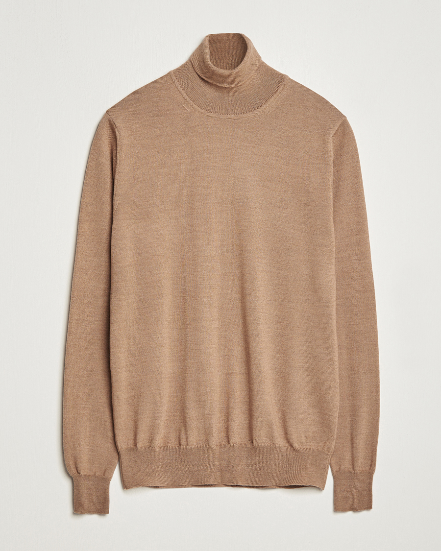 Homme | Pulls Et Tricots | J.Lindeberg | Lyd True Merino Polo Chipmunk Melange
