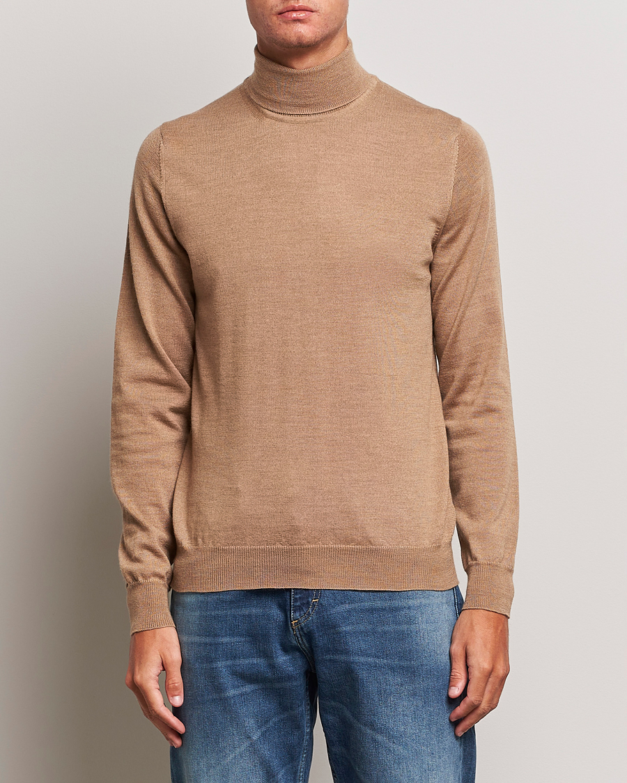 Homme | Pulls Et Tricots | J.Lindeberg | Lyd True Merino Polo Chipmunk Melange