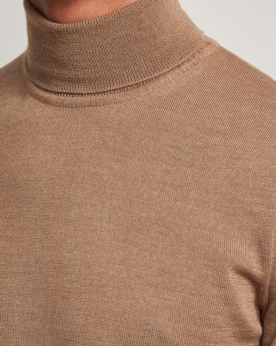 Homme | Pulls Et Tricots | J.Lindeberg | Lyd True Merino Polo Chipmunk Melange