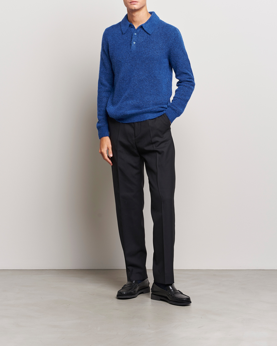Heren | Truien | J.Lindeberg | Hayden Hairy Polo Knit Surf The Web