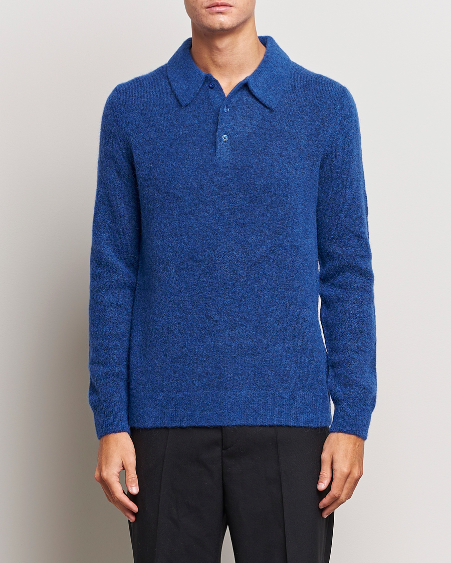 Heren | Truien | J.Lindeberg | Hayden Hairy Polo Knit Surf The Web
