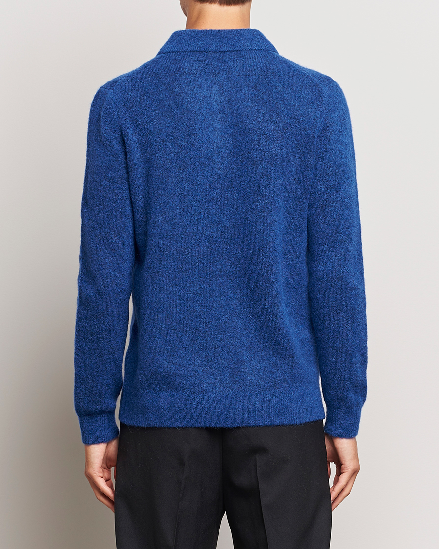 Heren | Truien | J.Lindeberg | Hayden Hairy Polo Knit Surf The Web
