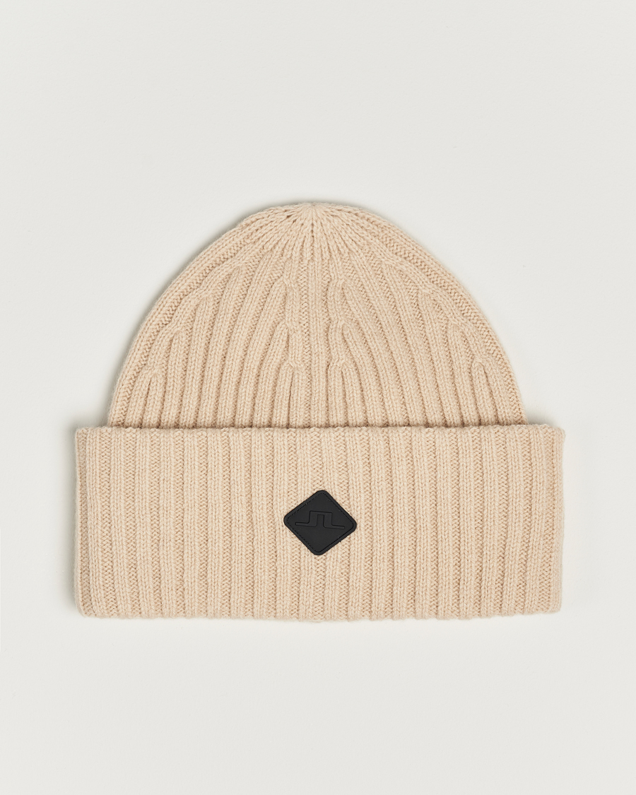 Homme | J.Lindeberg Jive Wool Beanie Oyster Grey | J.Lindeberg | Jive Wool Beanie Oyster Grey
