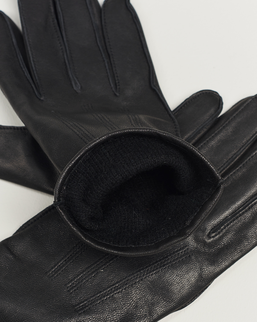 Homme | J.Lindeberg Milo Leather Glove Black | J.Lindeberg | Milo Leather Glove Black
