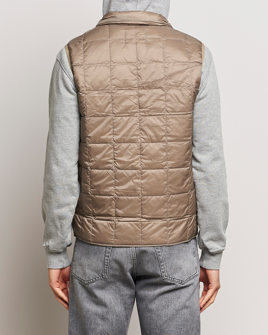 Homme | Manteaux Et Vestes | TAION | High Neck Full Zip Lightweight Down Vest Khaki