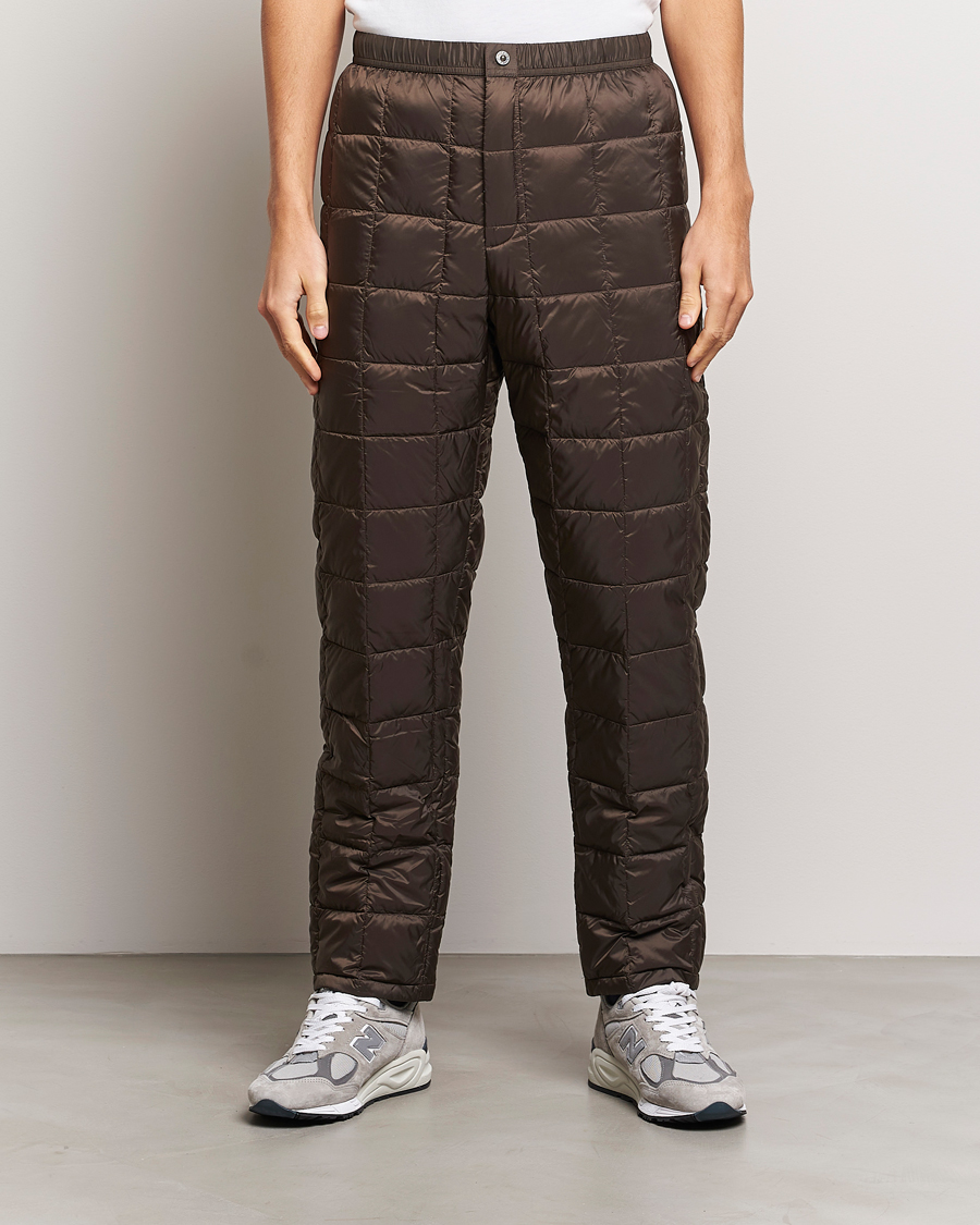 Homme | Pantalons | TAION | Regular Straight Down Pants Dark Choco