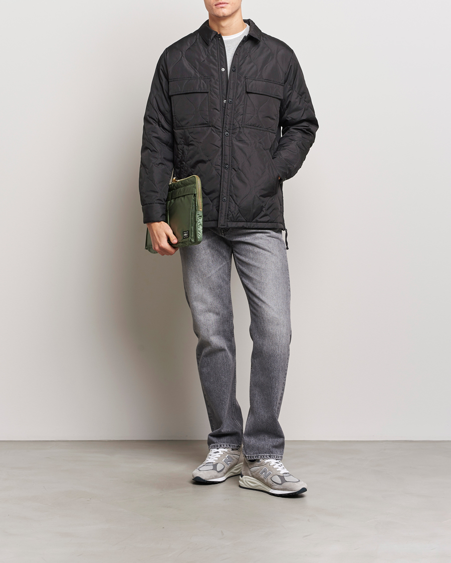Homme | Manteaux Et Vestes | TAION | Padded Military CPO Shirt Jacket Black