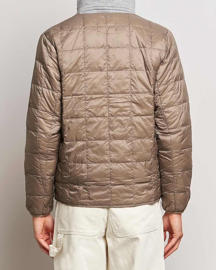 Homme | Manteaux Et Vestes | TAION | Crew Neck W-Zip Down Jacket Khaki