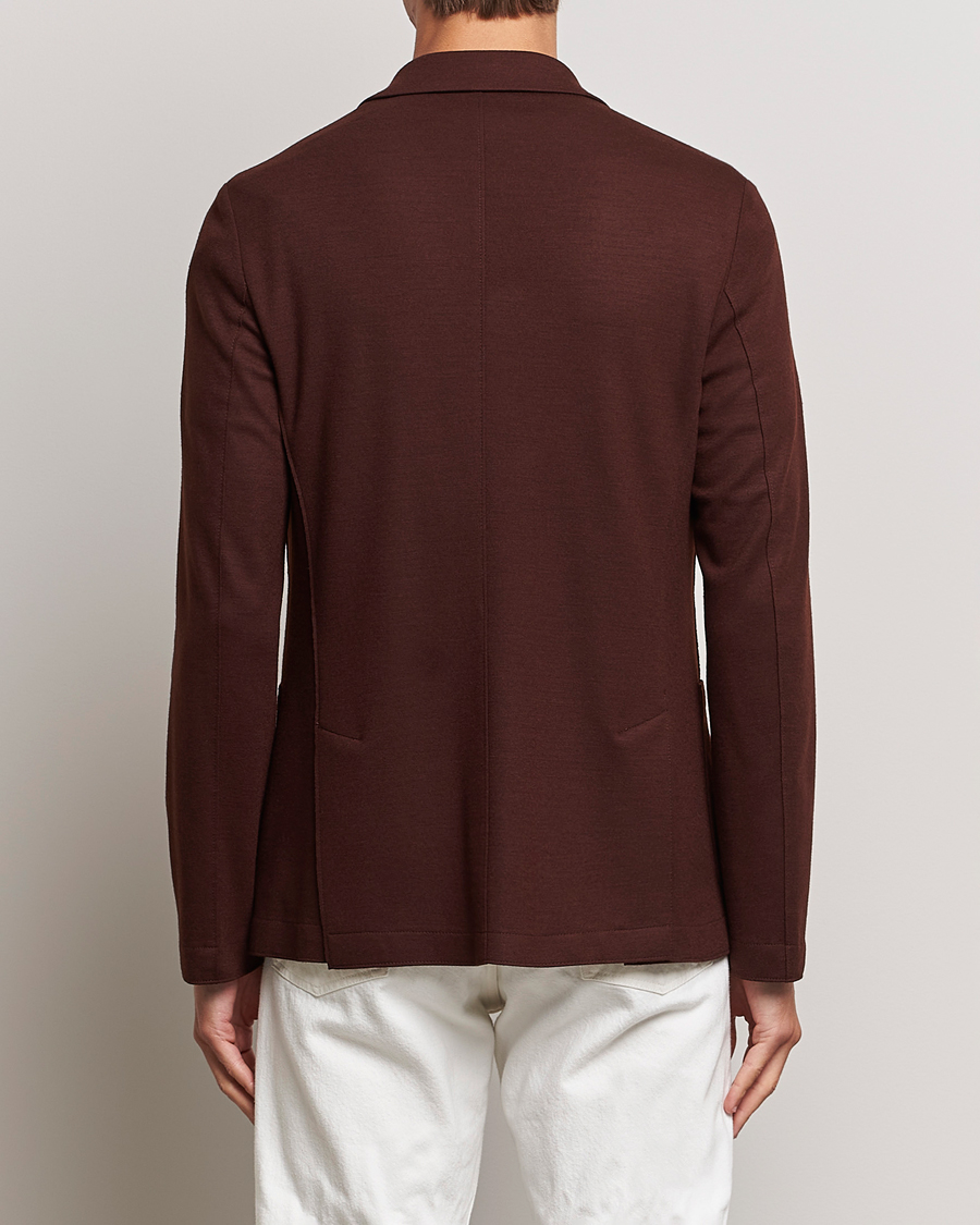 Homme | Blazers | Harris Wharf London | Two Button Vented Superfine Merino Blazer Brown