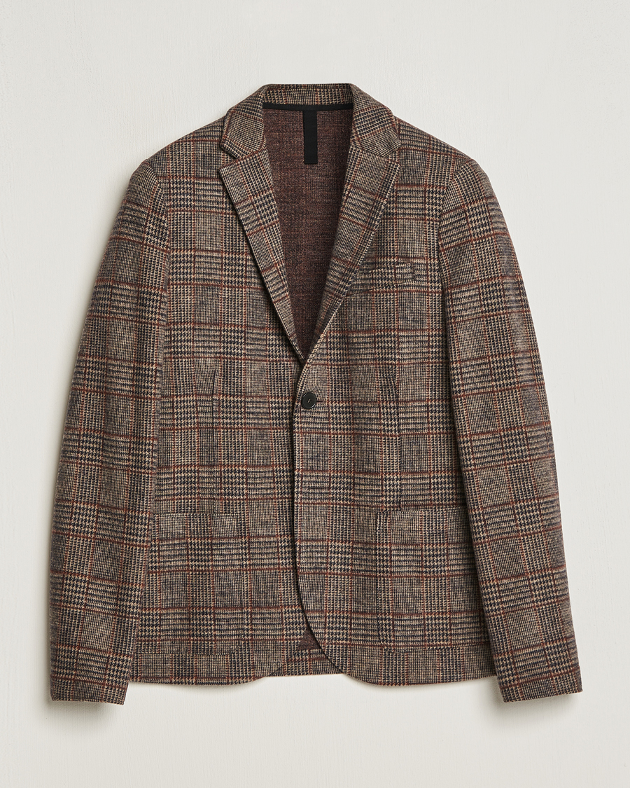 Homme | Blazers | Harris Wharf London | Two Buttoned Loro Piana Wool Blazer Brown