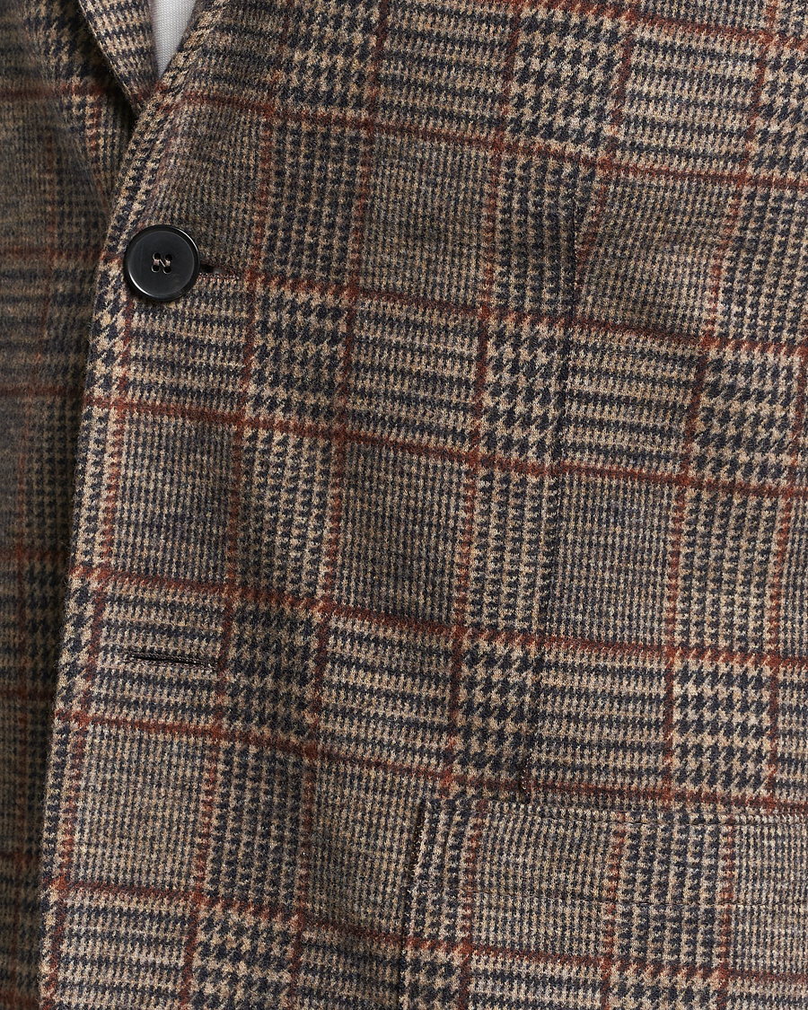Homme | Blazers | Harris Wharf London | Two Buttoned Loro Piana Wool Blazer Brown