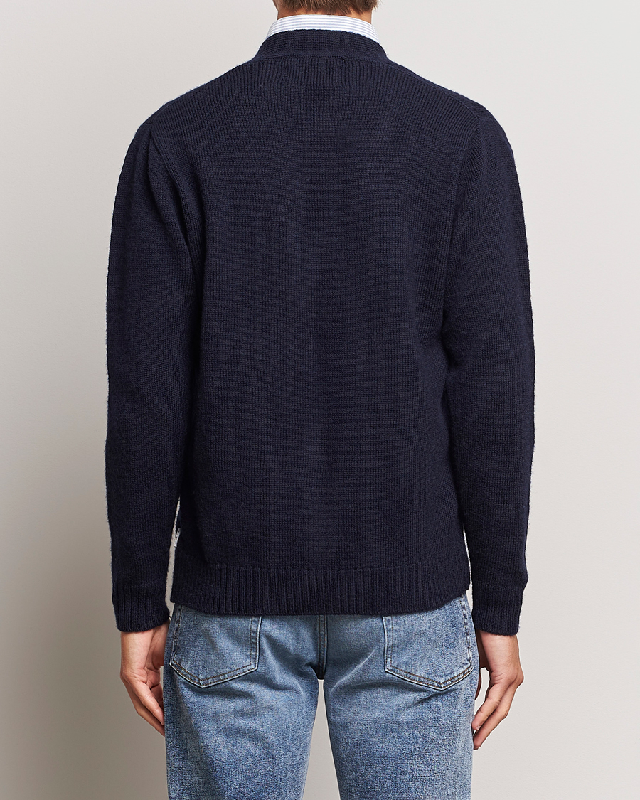 Homme | Pulls Et Tricots | Peregrine | Maker's Stitch Merino Cardigan Navy