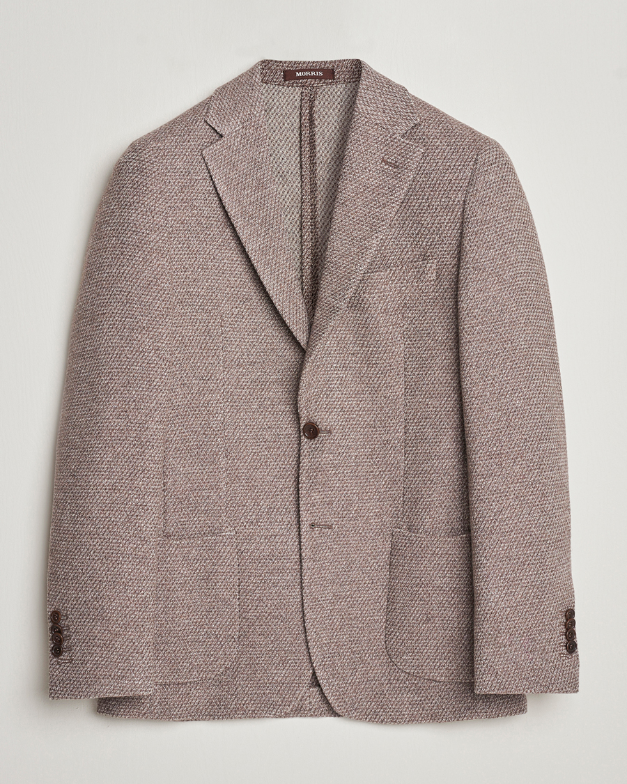 Heren | Blazers | Morris Heritage | Mike Soft Wool Blazer Brown