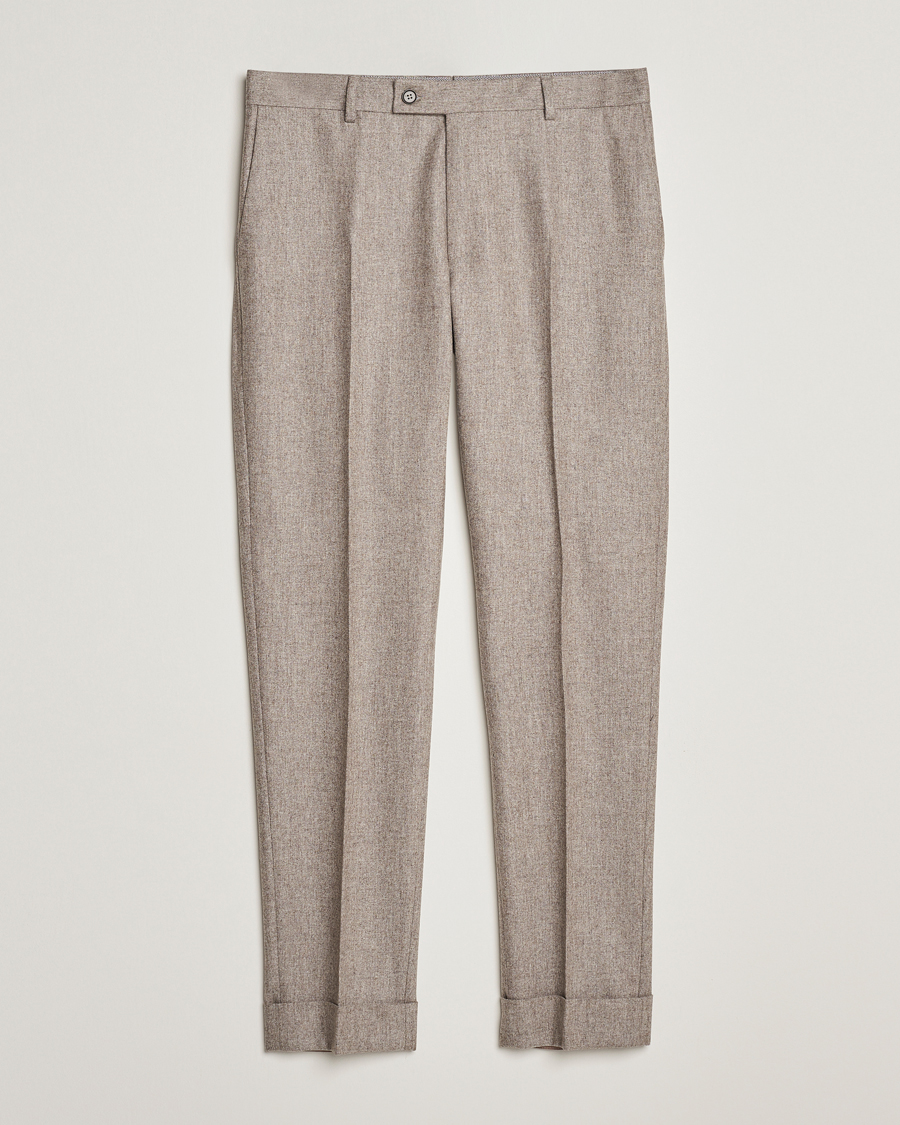 Homme | Pantalons | Morris Heritage | Jack Flannel Trousers Khaki