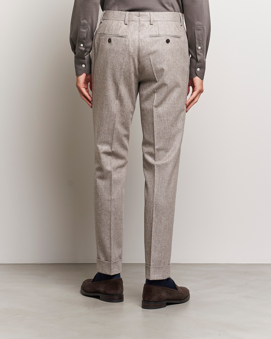 Homme | Pantalons | Morris Heritage | Jack Flannel Trousers Khaki