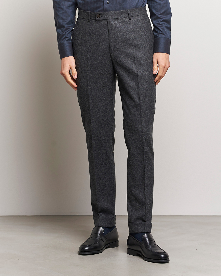 Homme | Pantalons | Morris Heritage | Jack Flannel Trousers Grey