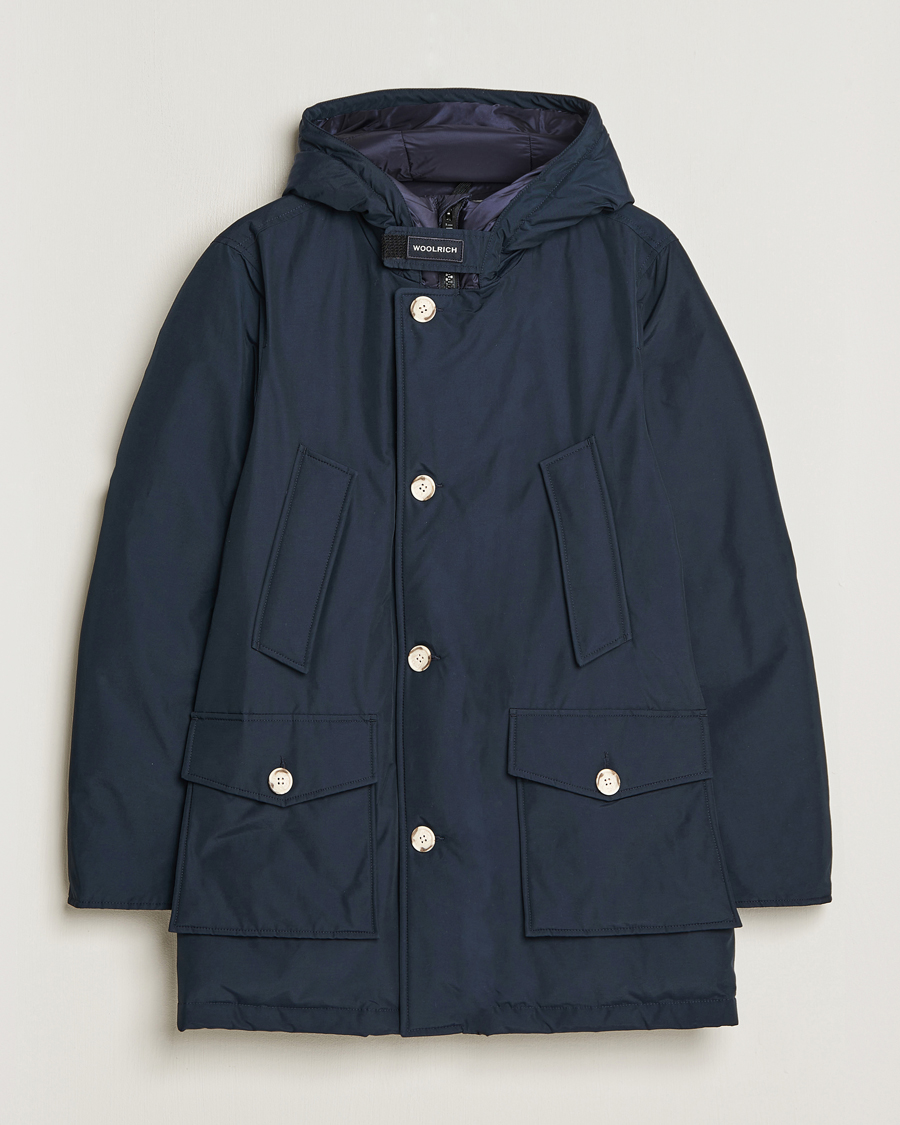 Heren | Jassen | Woolrich | Arctic Parka No Fur Melton Blue