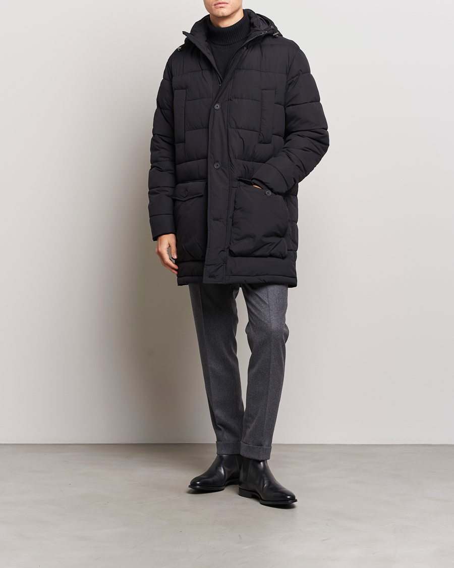 Homme | Manteaux Et Vestes | Oscar Jacobson | Stormar Padded Nylon Parka Black
