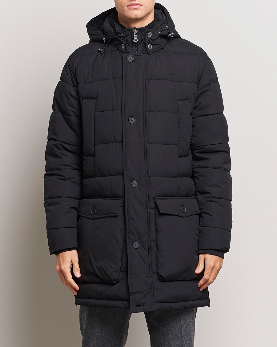 Homme | Manteaux Et Vestes | Oscar Jacobson | Stormar Padded Nylon Parka Black