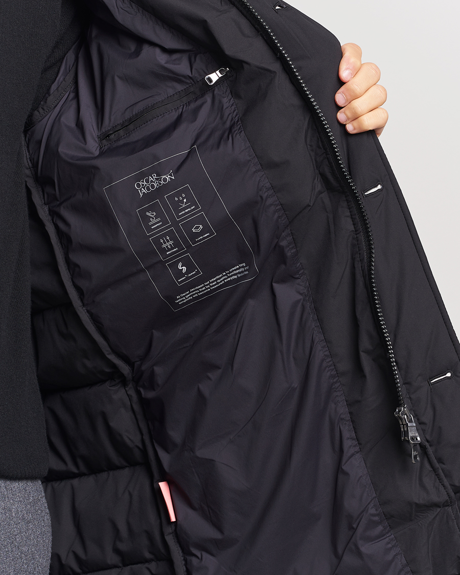 Homme | Manteaux Et Vestes | Oscar Jacobson | Stormar Padded Nylon Parka Black