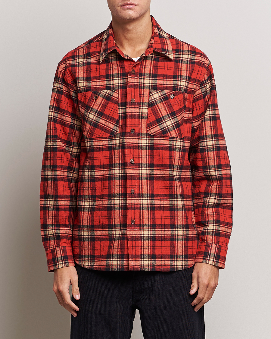 Homme | Chemises | Nudie Jeans | Filip Flannel Checked Shirt Red
