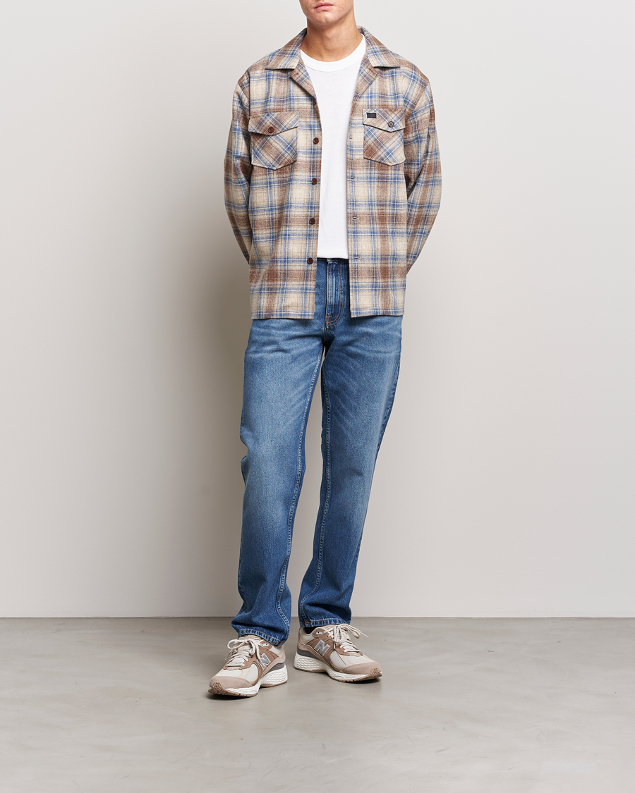 Homme | Chemises | Nudie Jeans | Vincent Wool Checked Overshirt Multi