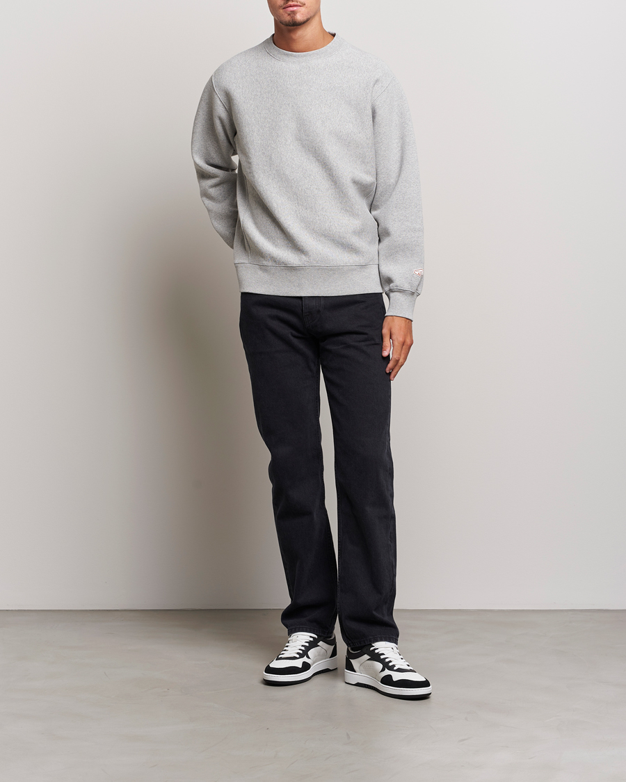 Heren | Truien | Nudie Jeans | Hasse Crew Neck Sweatshirt Grey Melange