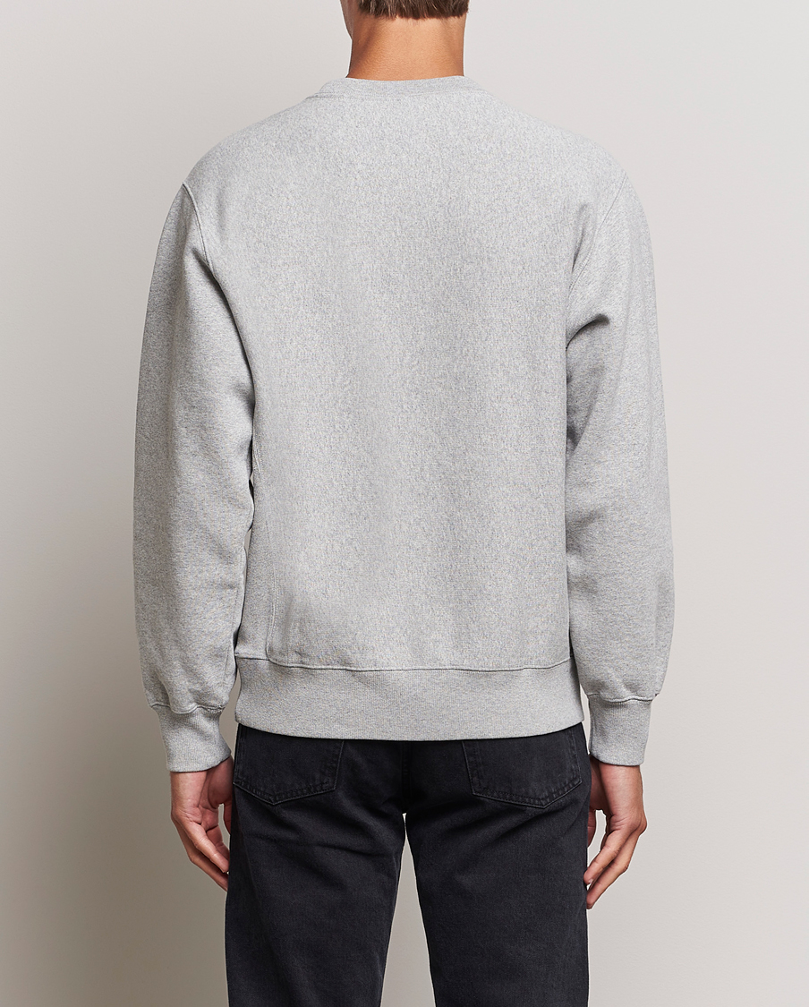 Heren | Truien | Nudie Jeans | Hasse Crew Neck Sweatshirt Grey Melange