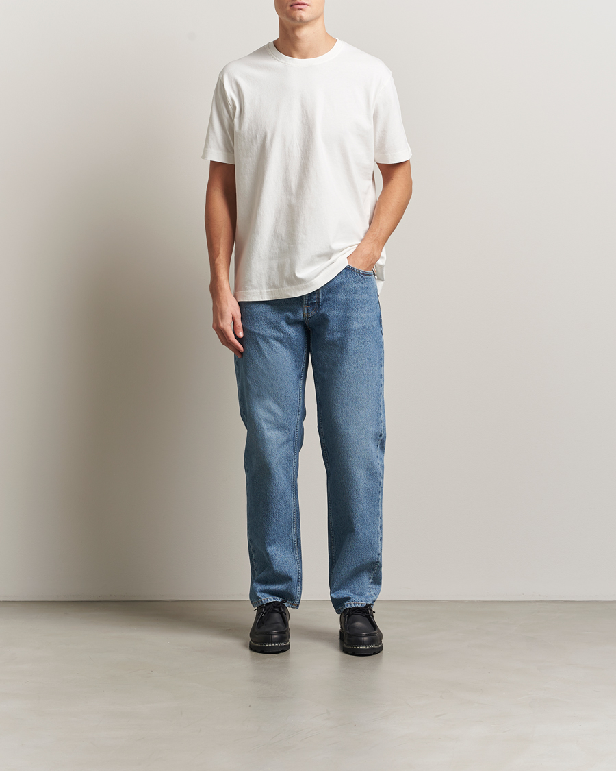 Homme | T-shirts | Nudie Jeans | Uno Everyday Crew Neck T-Shirt Chalk White
