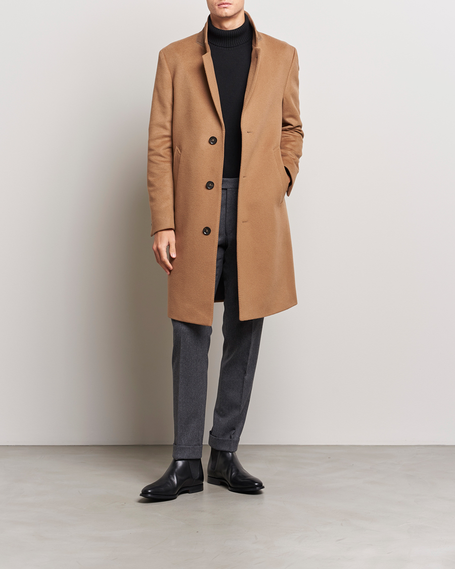 Heren | Jassen | Oscar Jacobson | Shaw Wool/Cashmere Coat Camel