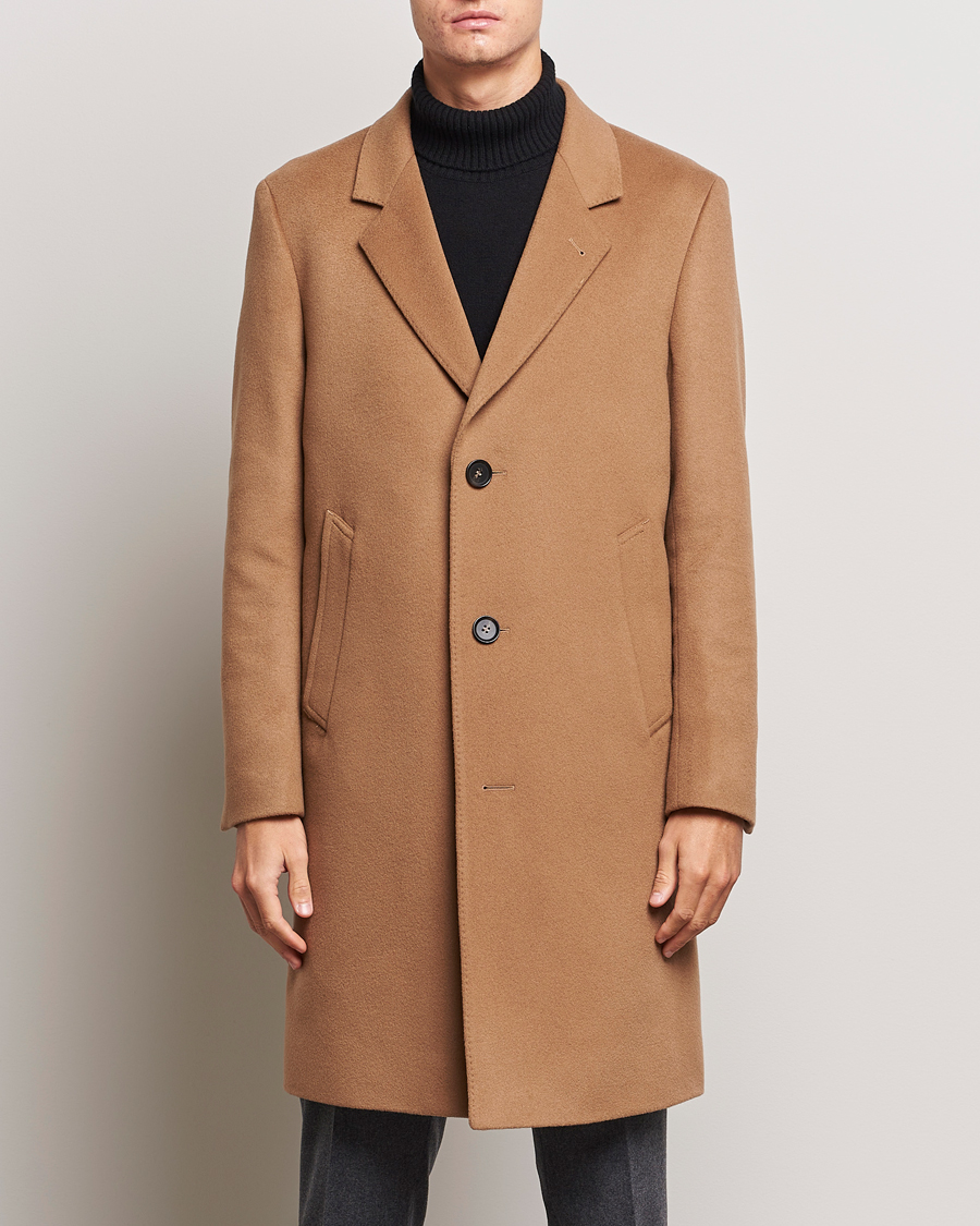 Heren | Jassen | Oscar Jacobson | Shaw Wool/Cashmere Coat Camel
